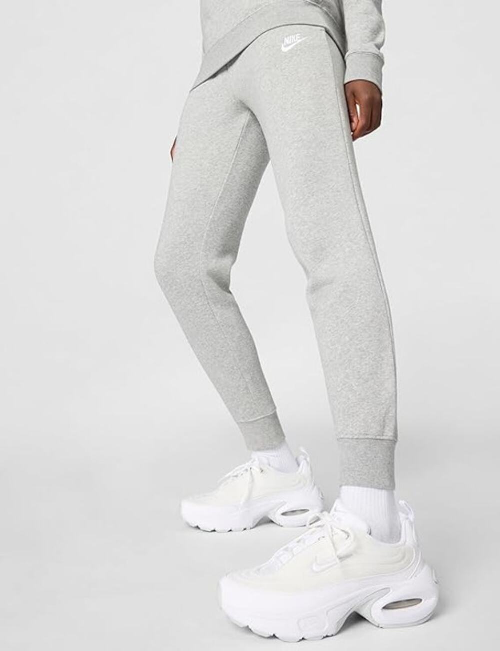 NWT Nike Women's Sportswear Club, Dark Grey Heather/White, XL